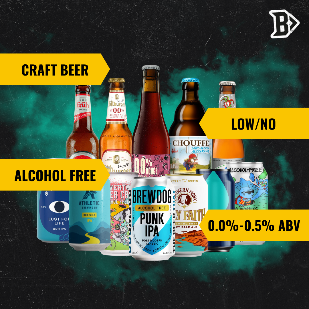 Craft Beer Low/No Alcohol Free Mixed Beer Selection - (12 Pack)