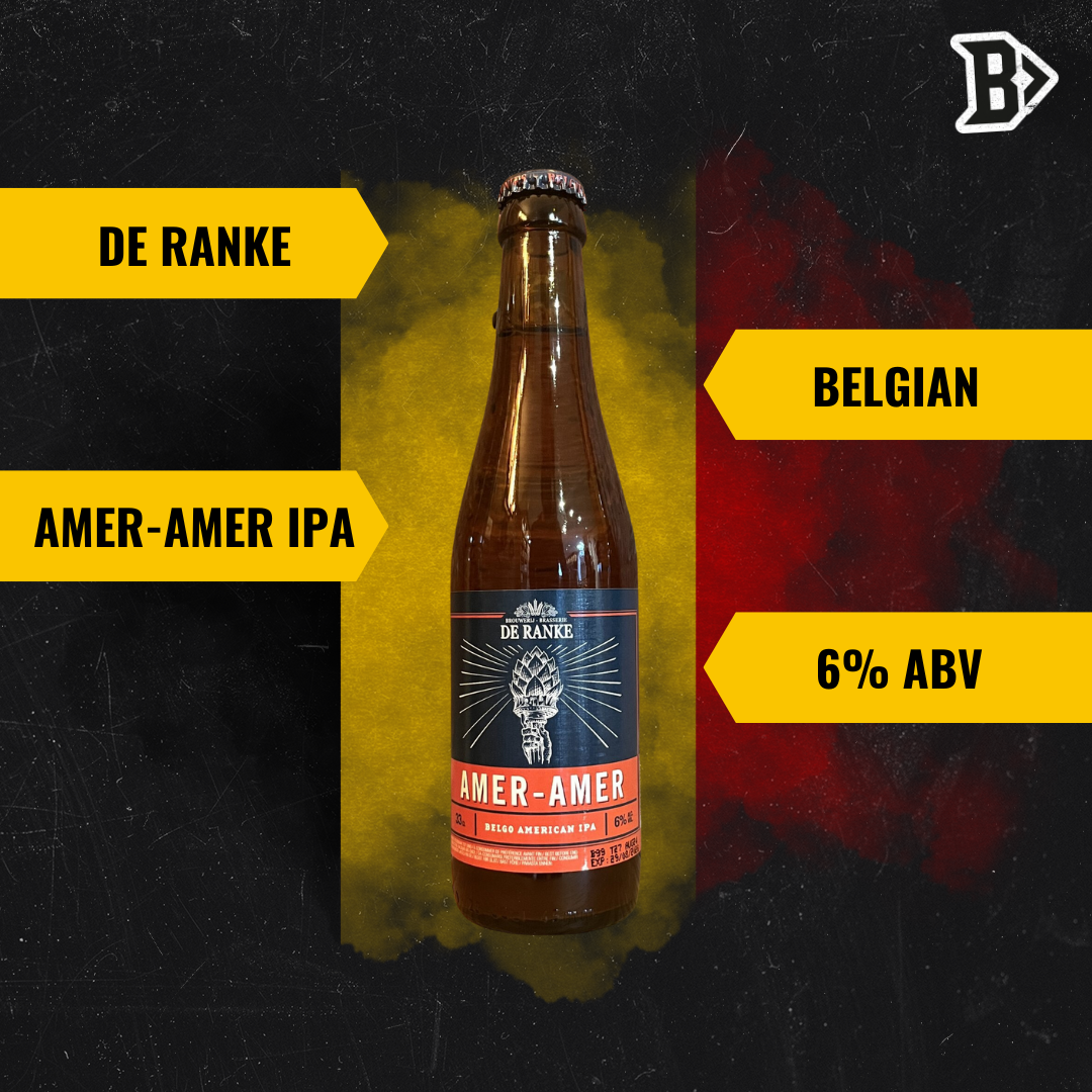 De Ranke Belgian Amer-Amer IPA 330ml Bottles - 6.0% ABV (12 Pack)