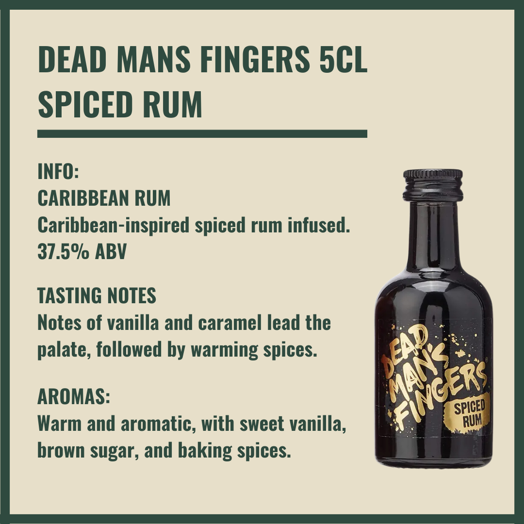 Premium Tiny Bar Dead Mans Rum Miniatures and Mixers Gift Box Set (4 x 5cl)