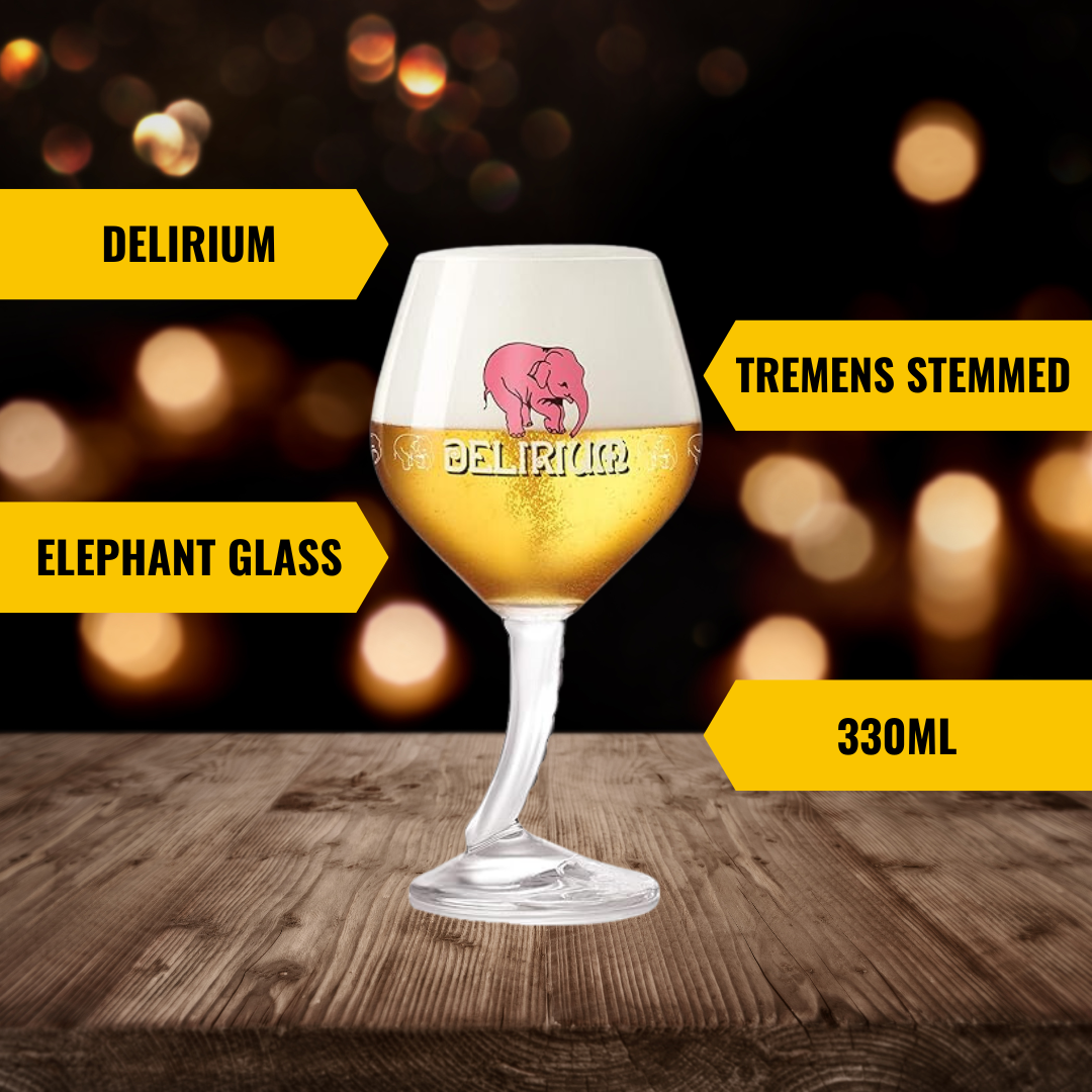 Delirium Tremens Stemmed Elephant Trunk Glass (330ml)
