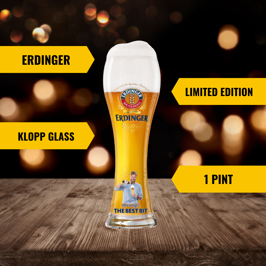 ERDINGER Klopp Limited Edition "The Best Bit" Pint Glass