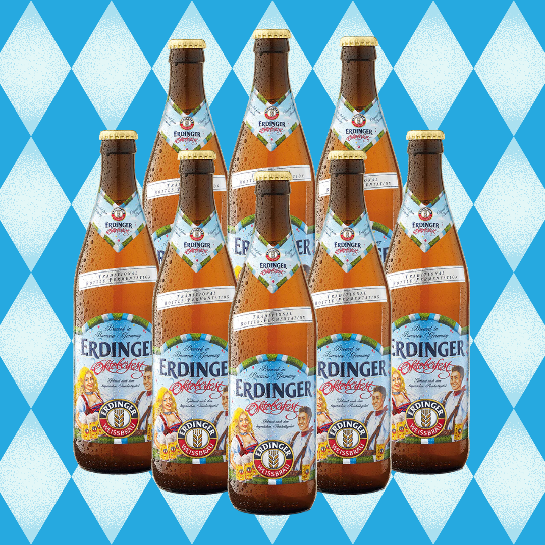 Erdinger Oktoberfest Wheat Beer 500ml Bottles - 5.7% ABV (Multipack)