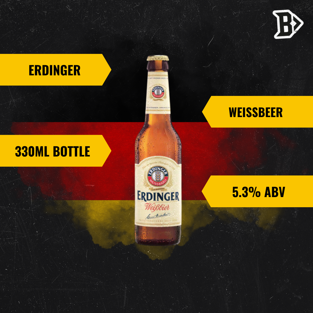 Erdinger Weissbier German Wheat Beer 330ml Bottles - 5.3% ABV (12 Pack) - BEERHUNTER