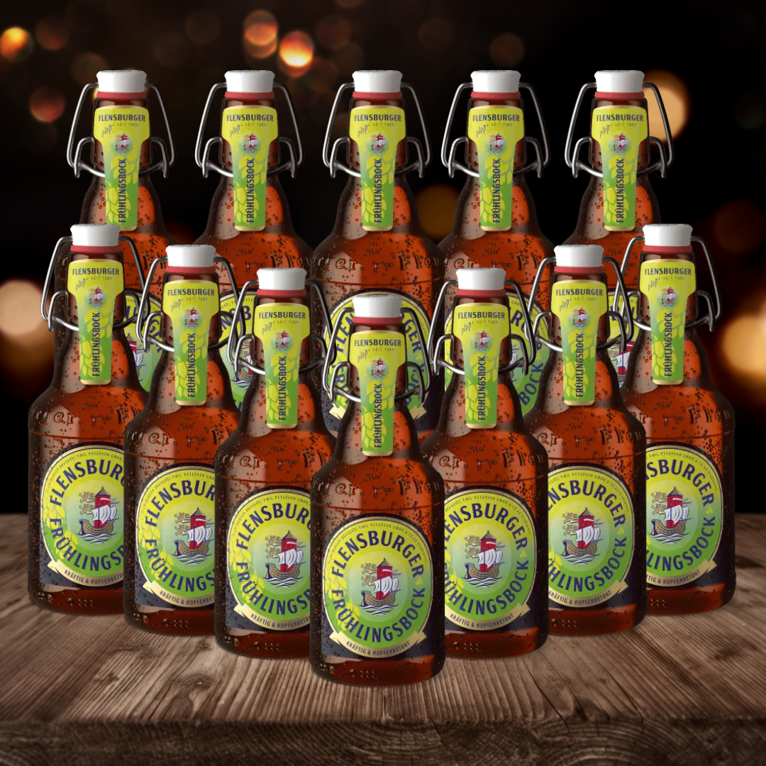 Flensburger Fruhlingsbock German Beer 330ml Bottles – 6.9% ABV (12 Pack) - BEERHUNTER