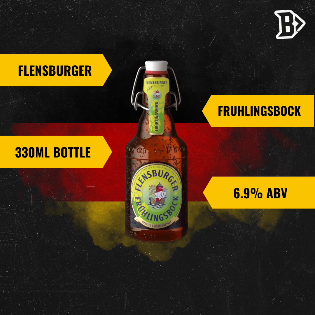 Flensburger Fruhlingsbock German Beer 330ml Bottles – 6.9% ABV (12 Pack) - BEERHUNTER