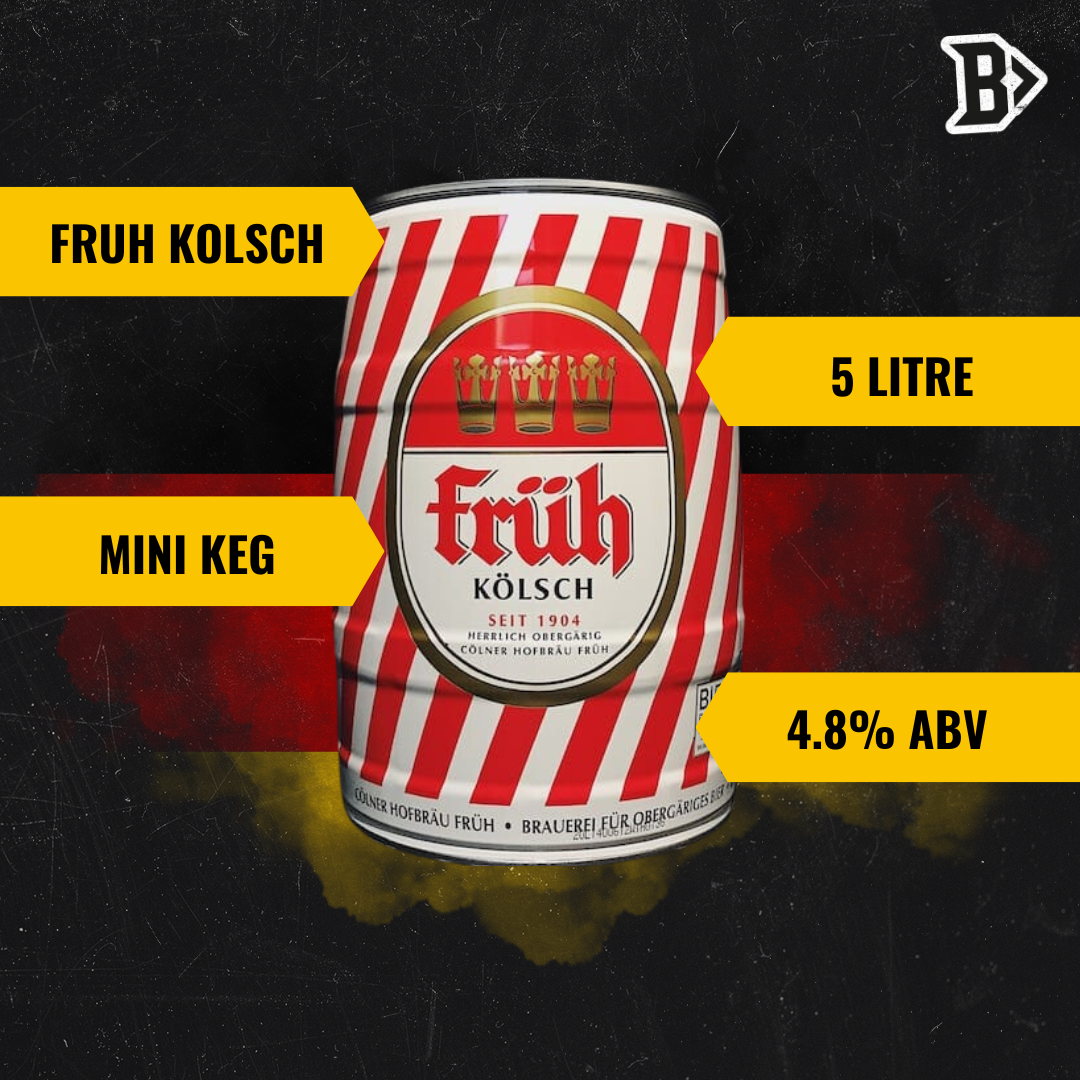 Fruh Kolsch German Lager Mini Keg - 4.8% ABV (5 Litre) - BEERHUNTER