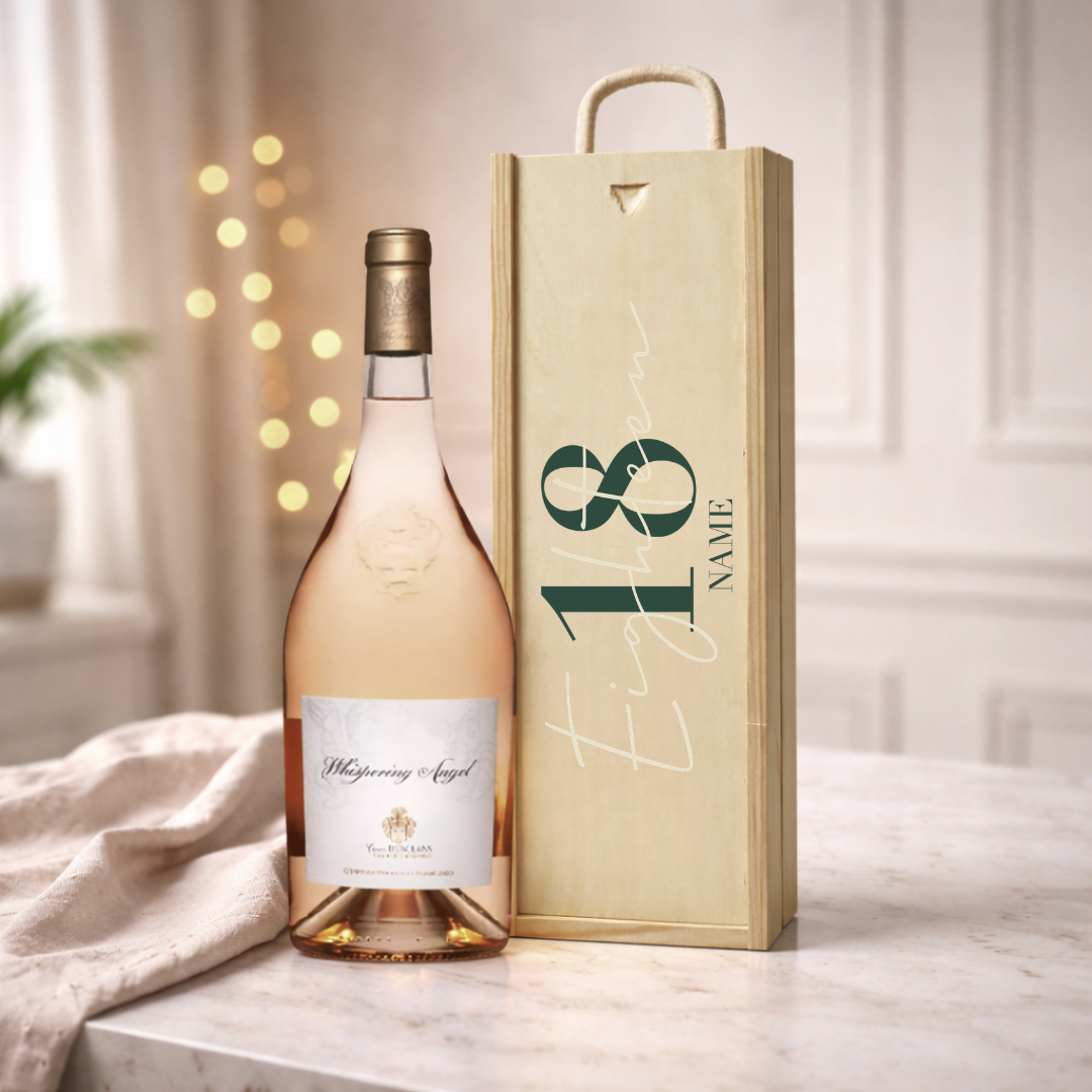 Personalised 18th Birthday Rosé Wine Gift Set – 75cl Provence Rosé with Personalised Lid