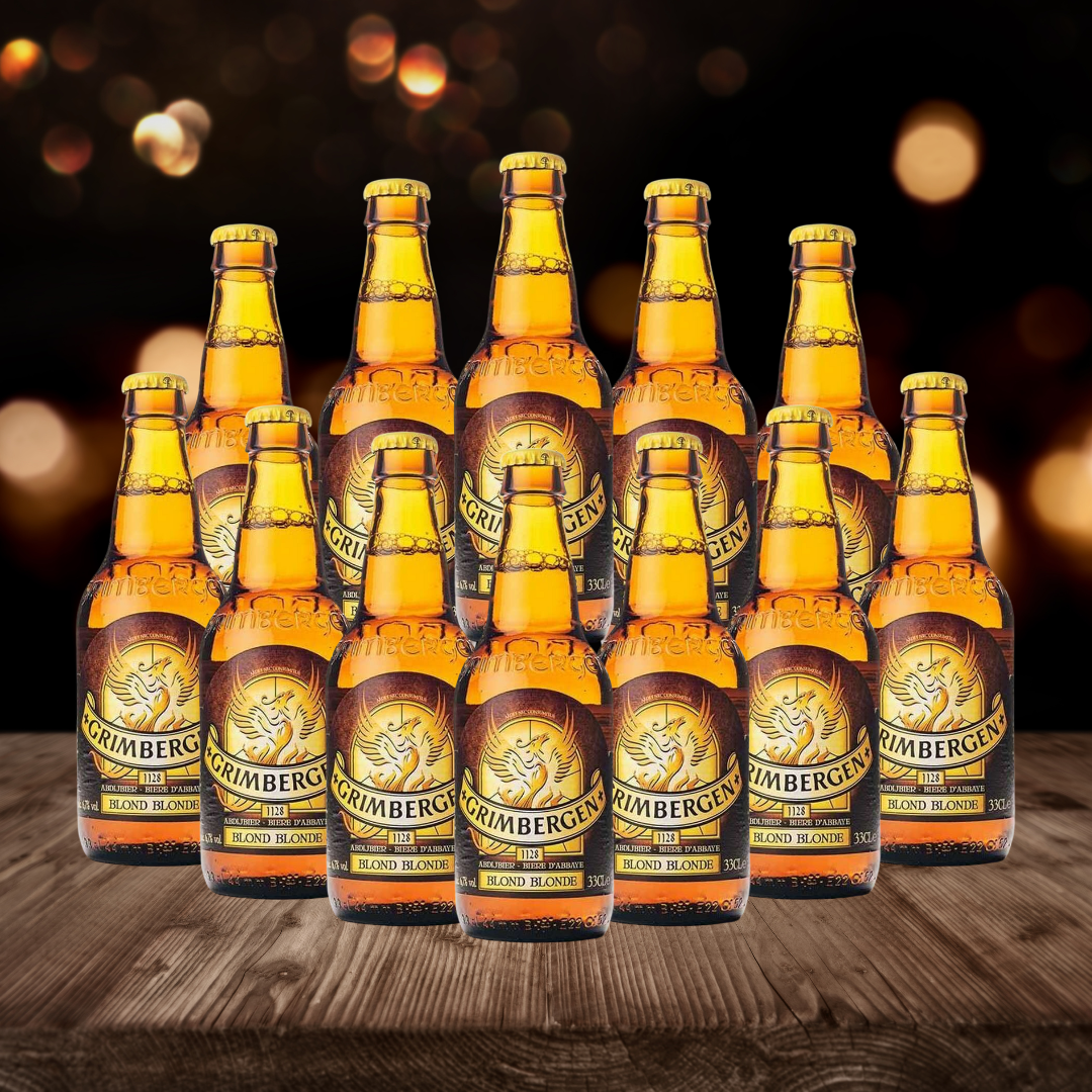 Grimbergen Blonde Belgian Ale 330ml Bottles 6.7% ABV (12 Pack)