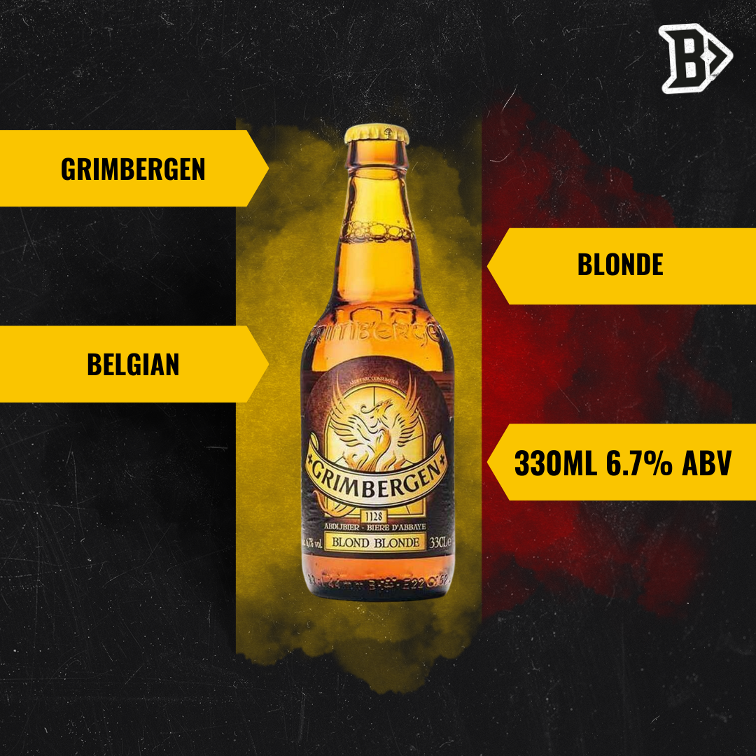 Grimbergen Blonde Belgian Ale 330ml Bottles 6.7% ABV (12 Pack)