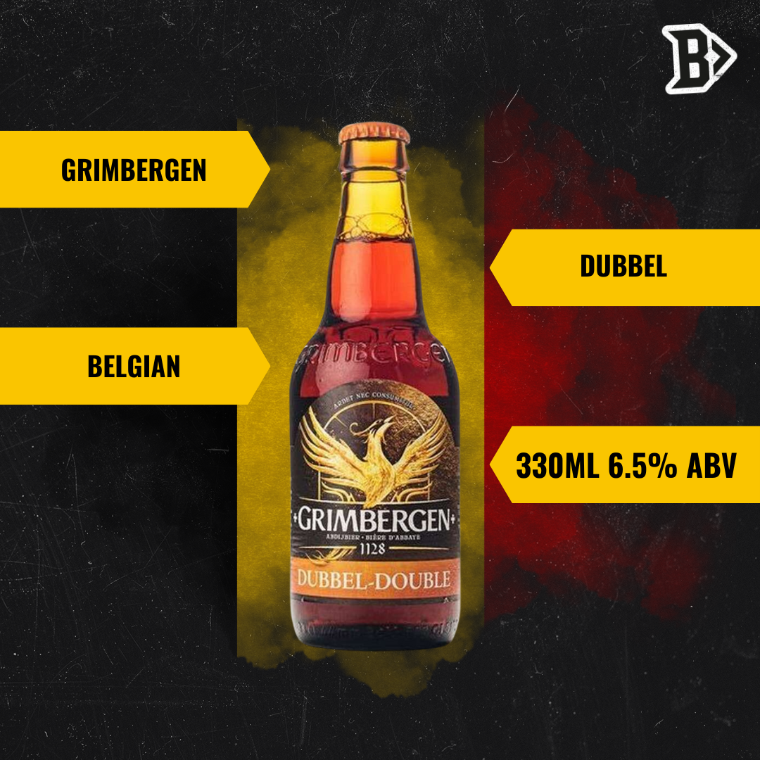 Grimbergen Dubbel Belgian Ale 330ml Bottles 6.5% ABV (12 Pack) - BEERHUNTER