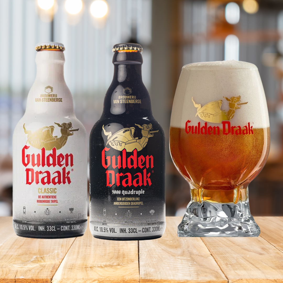 Gulden Draak Gift Set with Goblet Glass