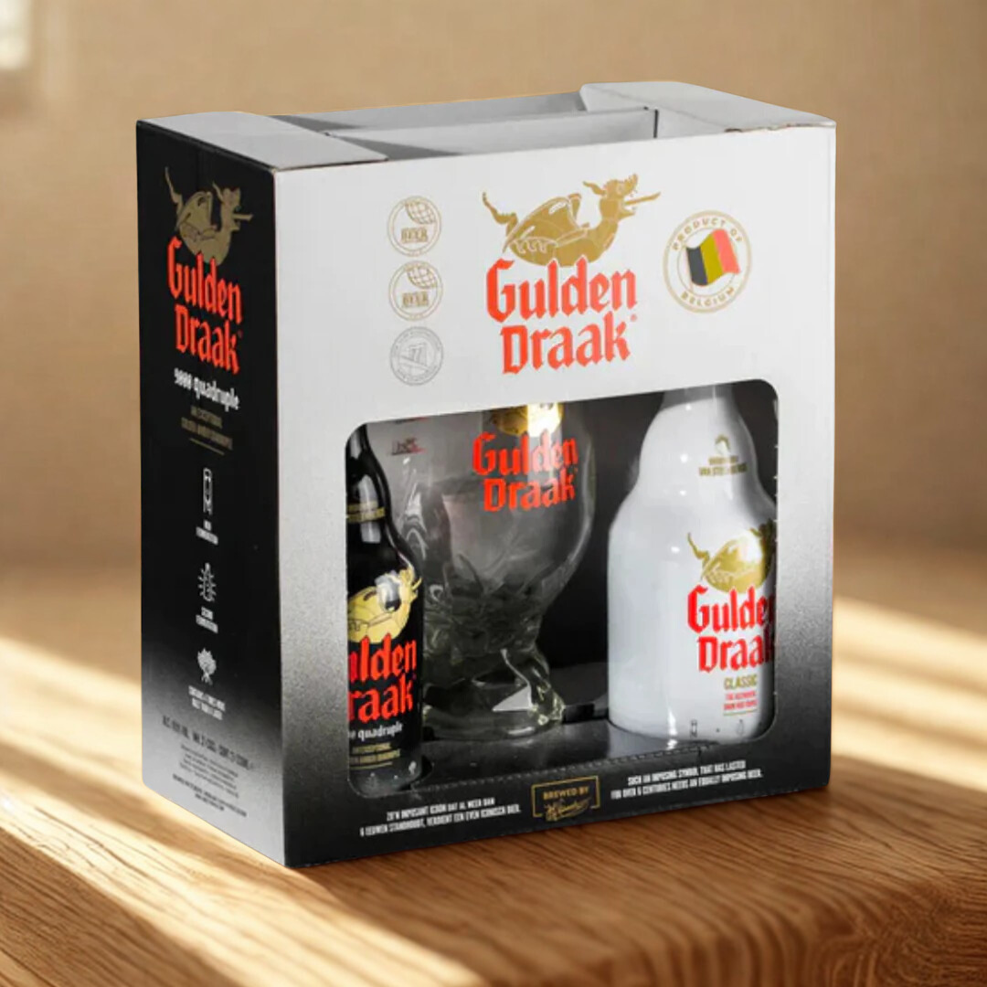 Gulden Draak Gift Set with Goblet Glass