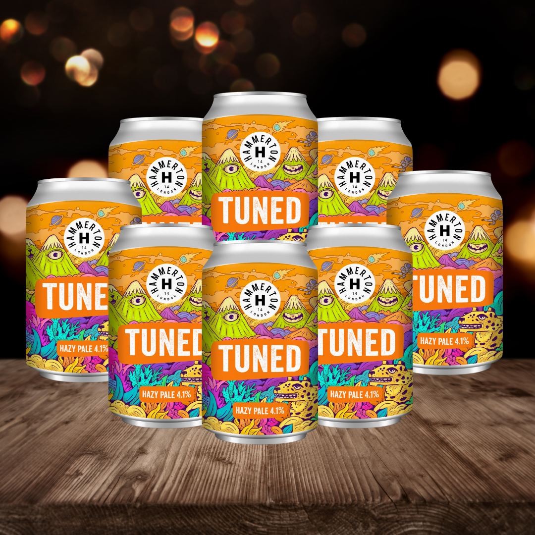 Hammerton Brewery British Gluten Free Hazy Pale Ale Tuned 330ml Cans - 4.1% ABV (8 Pack)
