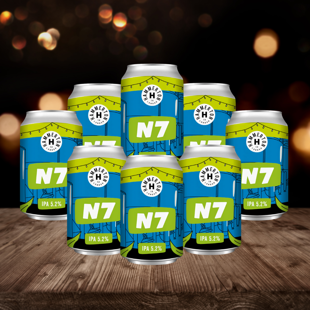 Hammerton Brewery British Gluten Free IPA N7 330ml - 5.2% ABV (8 Pack)