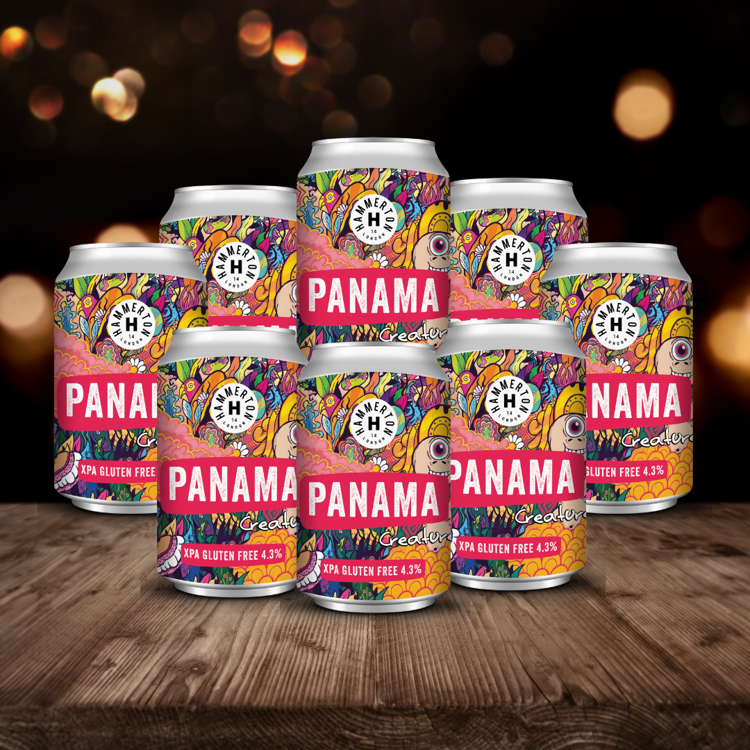 Hammerton Brewery British Gluten Free Session IPA Panama Creature 330ml Cans- 4.3% ABV (8 Pack)