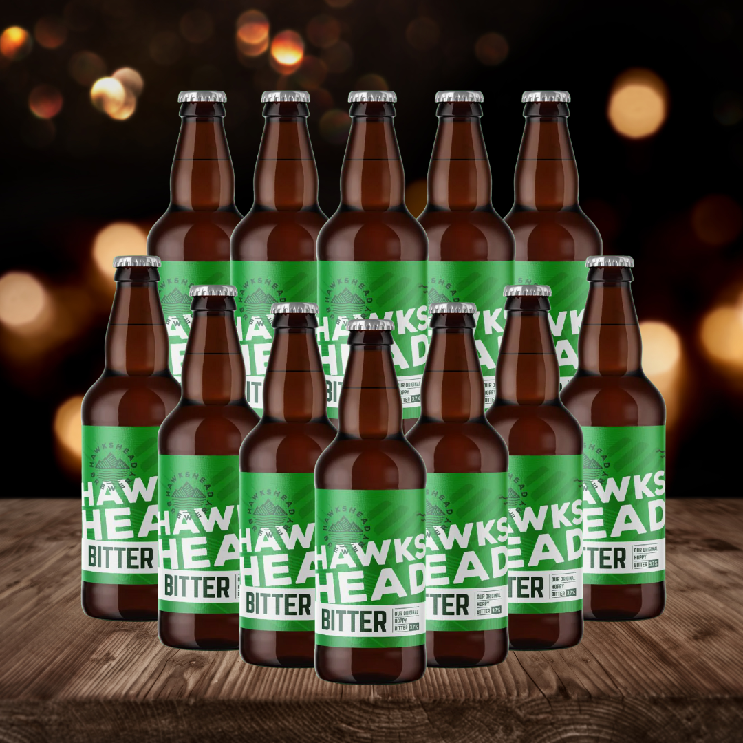 Hawkshead Brewery Bitter 500ml Bottles - 3.4% ABV (12 Pack)