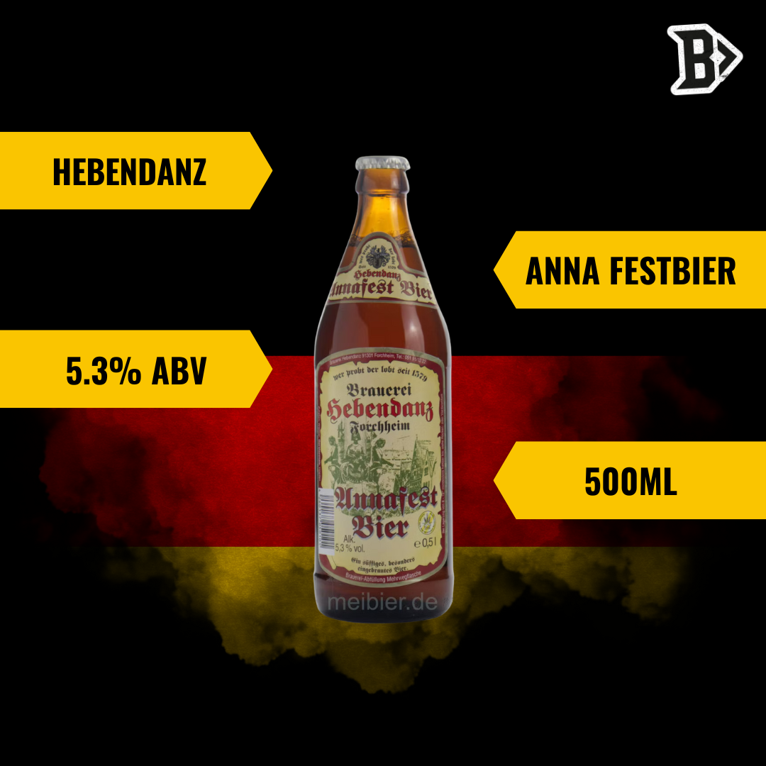 Hebendanz Annafest Festbier German 500ml Bottles - 5.3% ABV (12 Pack)