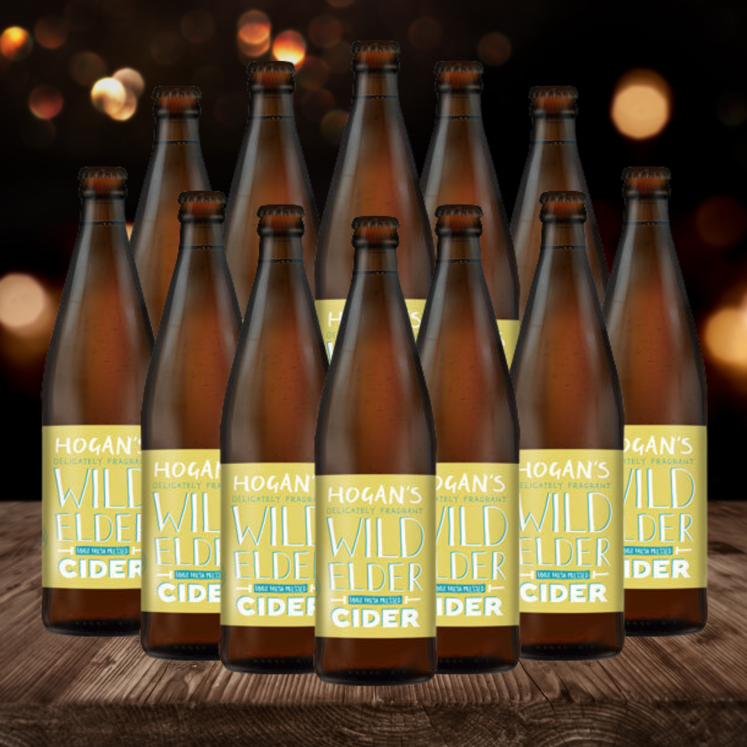 Hogan&#39;s British Wild Elderflower Cider 500ml Bottles - 4.0% ABV - BEERHUNTER
