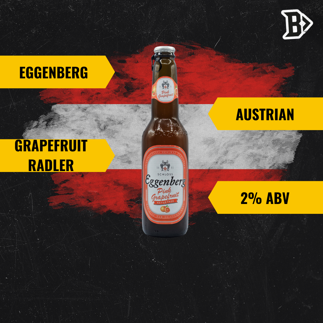 Hopfenkonig Eggenberg Austrian Grapefruit Radler 330ml Bottles - 2.00% ABV (12 Pack)