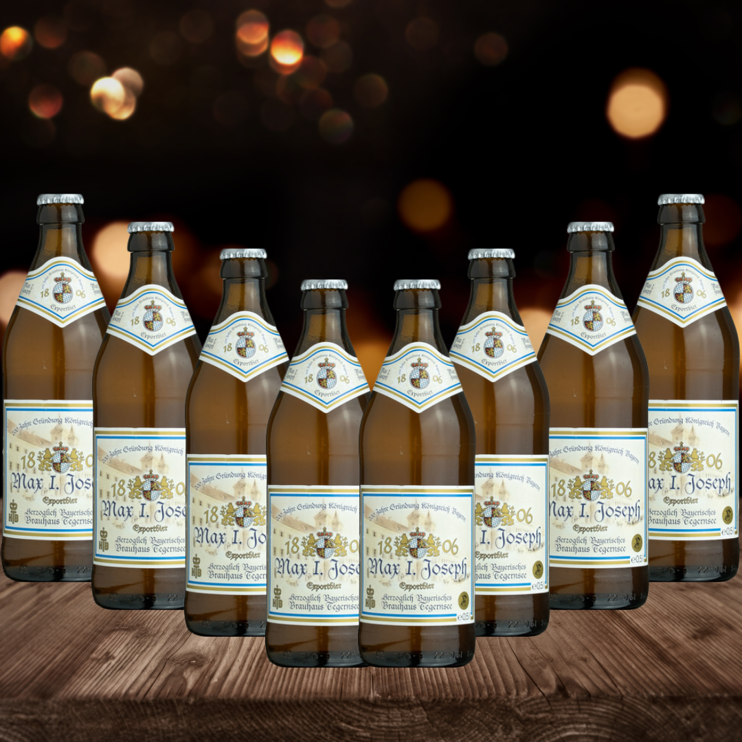 Tegernseer German Max I Joseph Munich Helles 500ml Bottles - 5.20% ABV (Multipack)