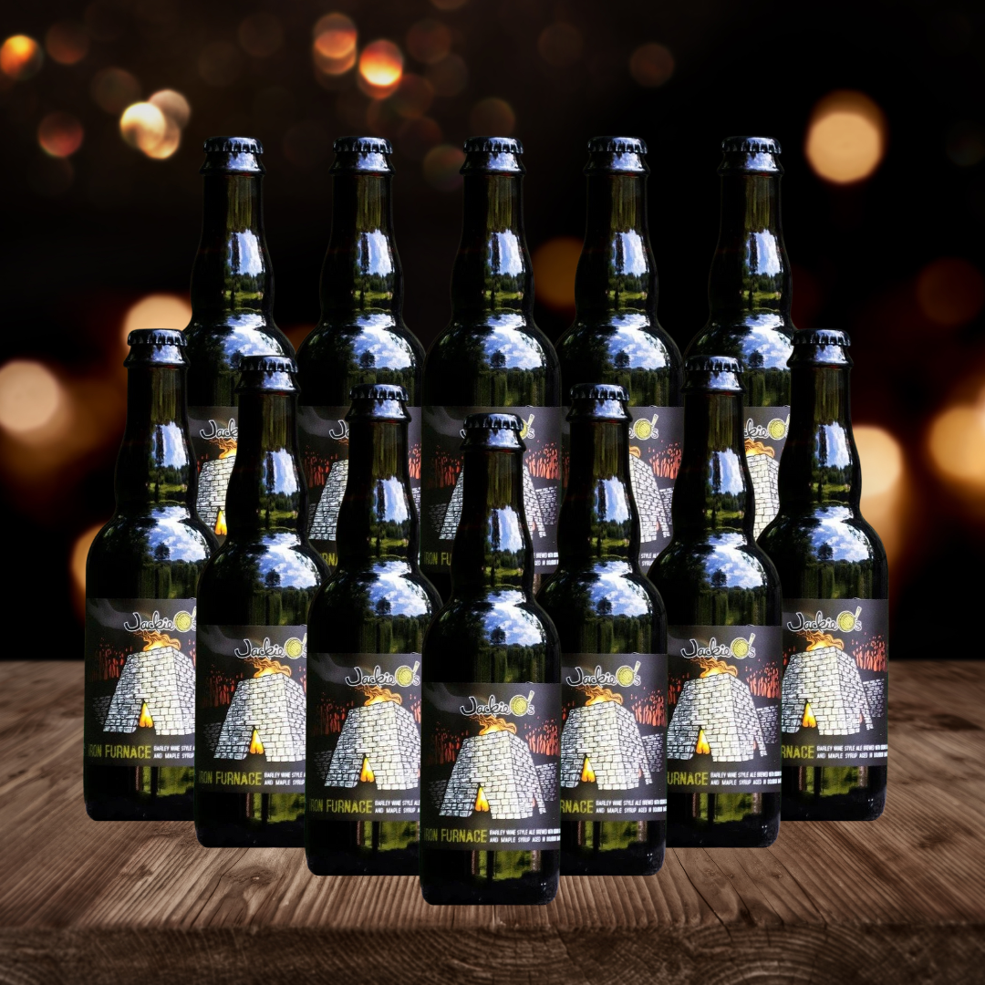 Jackie O&#39;s Iron Furnace American Barleywine Ale 375ml Bottles - 13.60% ABV (12 Pack)