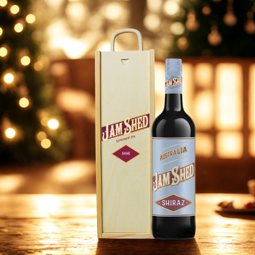 Personalised Jam Shed Shiraz Red Wine Gift Set (75cl)