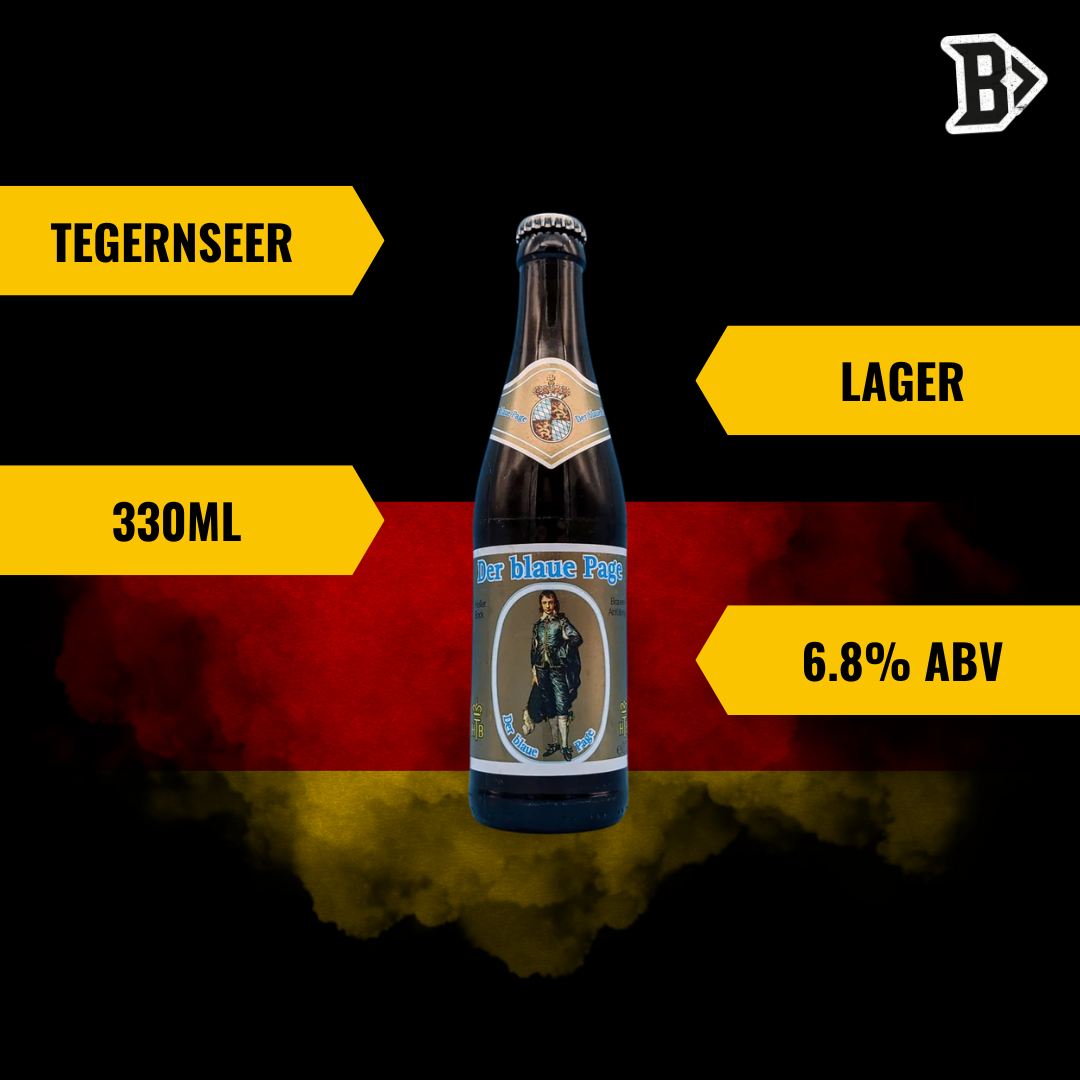 Tegernseer Blaue Page German Lager 330ml Bottles - 6.8% ABV (12 Pack)