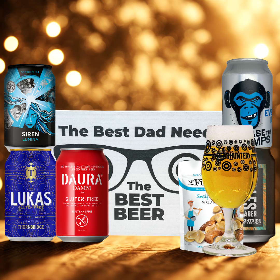 Gluten Free Craft Beer "Best Dad" Gift Pack with Glass