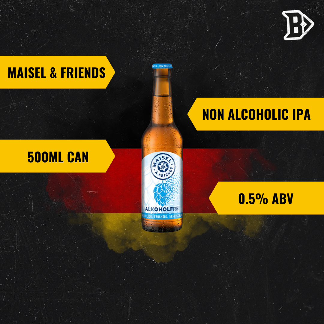 Maisel & Friends Alkoholfrei IPA 330ml Bottles - 0.5% ABV (12 pack)