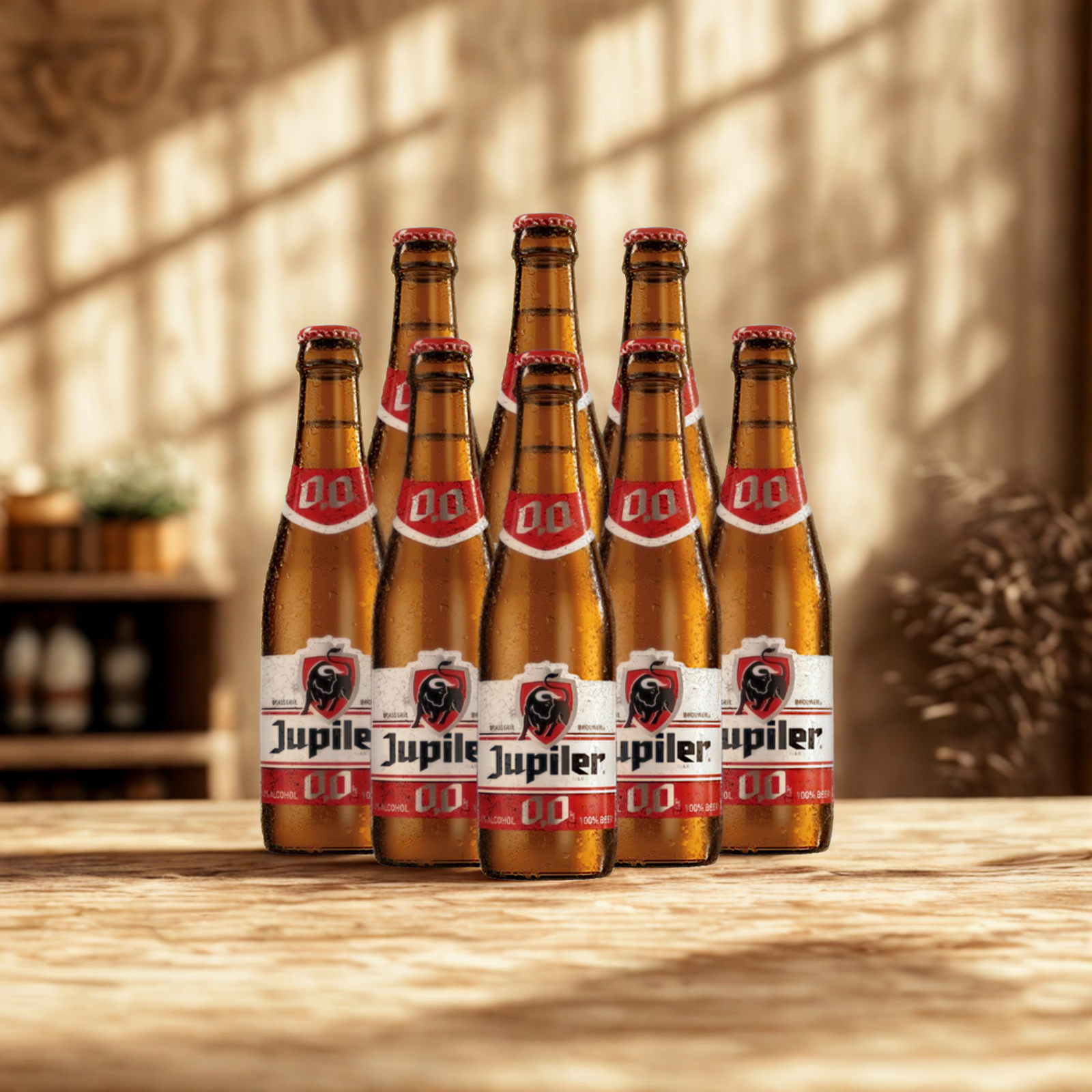 Jupiler Belgian Alcohol Free Beer 250ml Bottles - 0.0% ABV (Multipack)