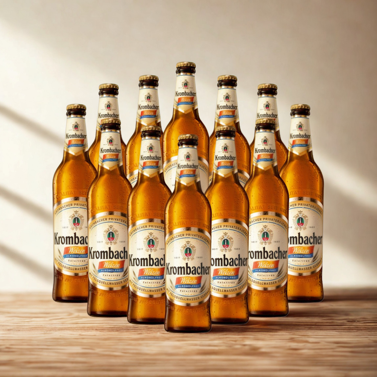 Krombacher Alcohol Free Weizen German Wheat Beer 500ml Bottles (Multipack) - 0.0% ABV