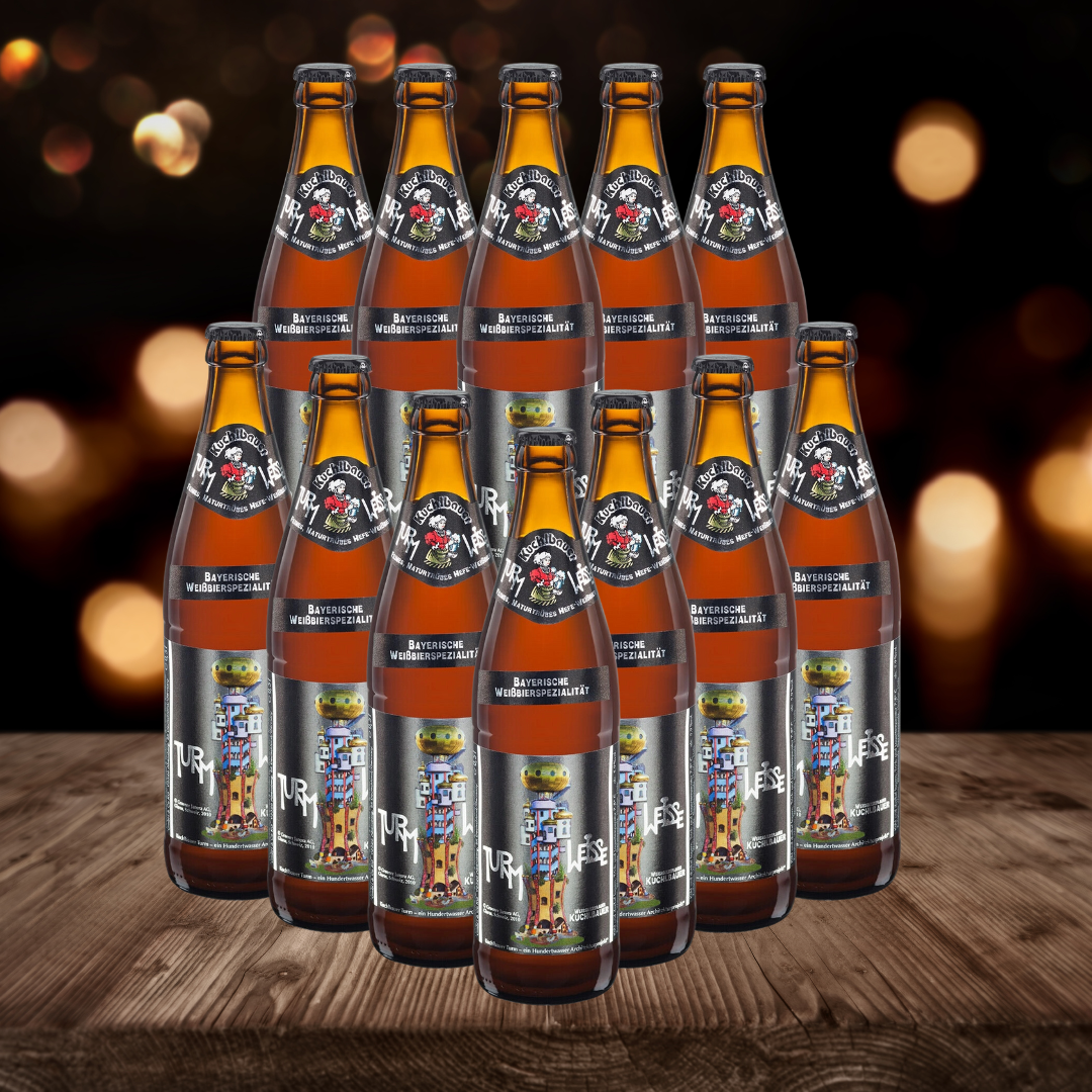 Kuchlbauer Turmweisse German Wheat Beer 500ml Bottles - 5.9% ABV (12 Pack)