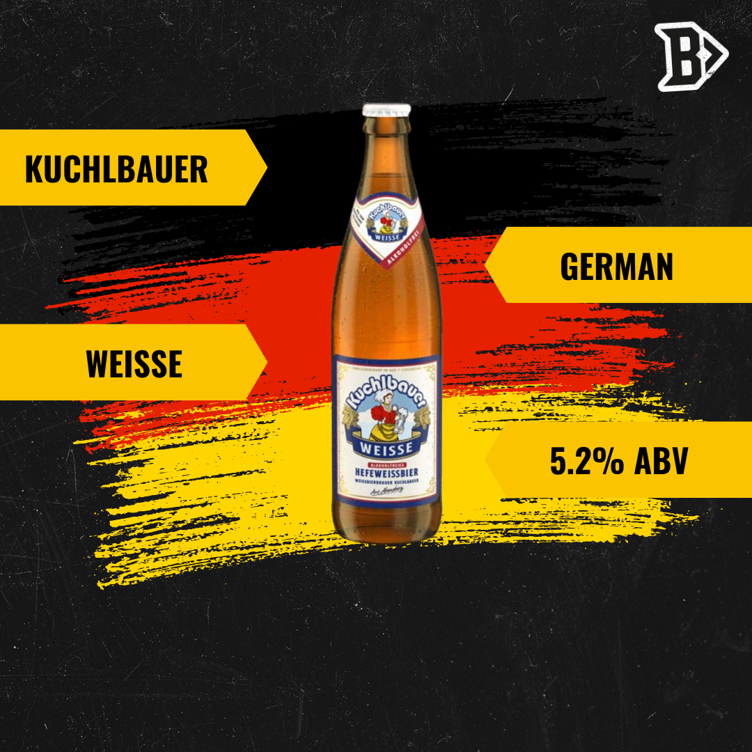 Kuchlbauer Weisse German Wheat Beer 500ml Bottles - 5.2% ABV (12 Pack)
