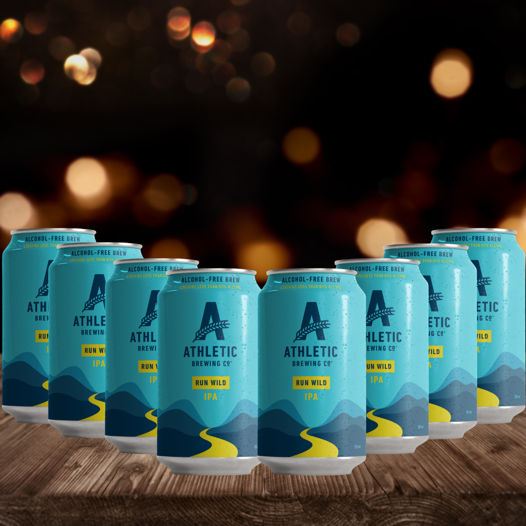 Athletic Brewing Co Run Wild American Alcohol Free IPA 355ml Cans - 0.5% ABV (MultiPack)