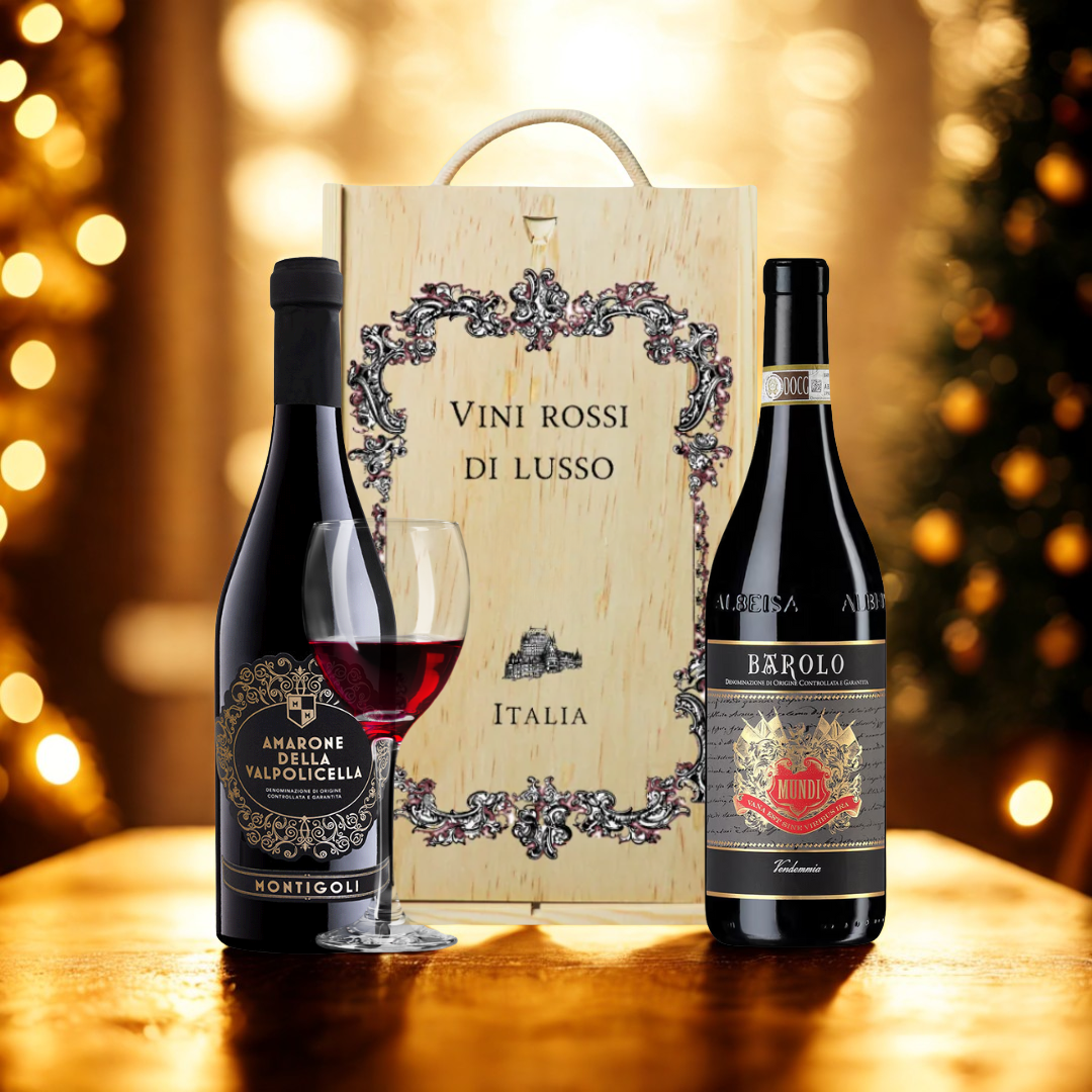 Personalised Luxury Barolo Mundi Red Wine Gift Set – 75cl | 14.5% ABV