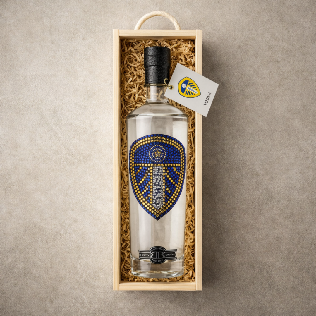 Leeds Football Vodka in Personalised Presentation Box (70cl) - 37.5% ABV