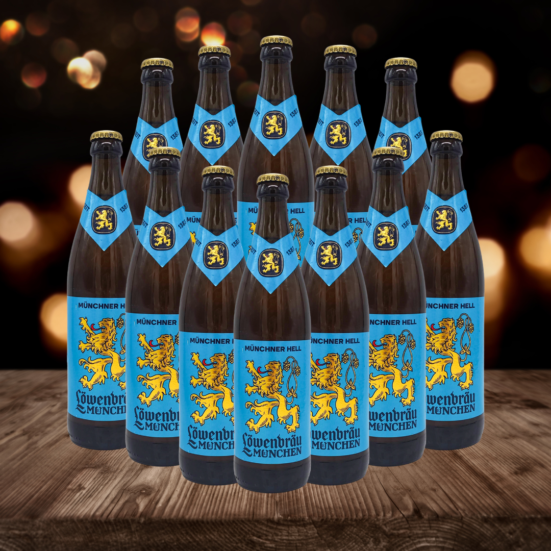 Löwenbräu Original German Helles Lager 500ml Bottles - 5.2% ABV (Multipacks)