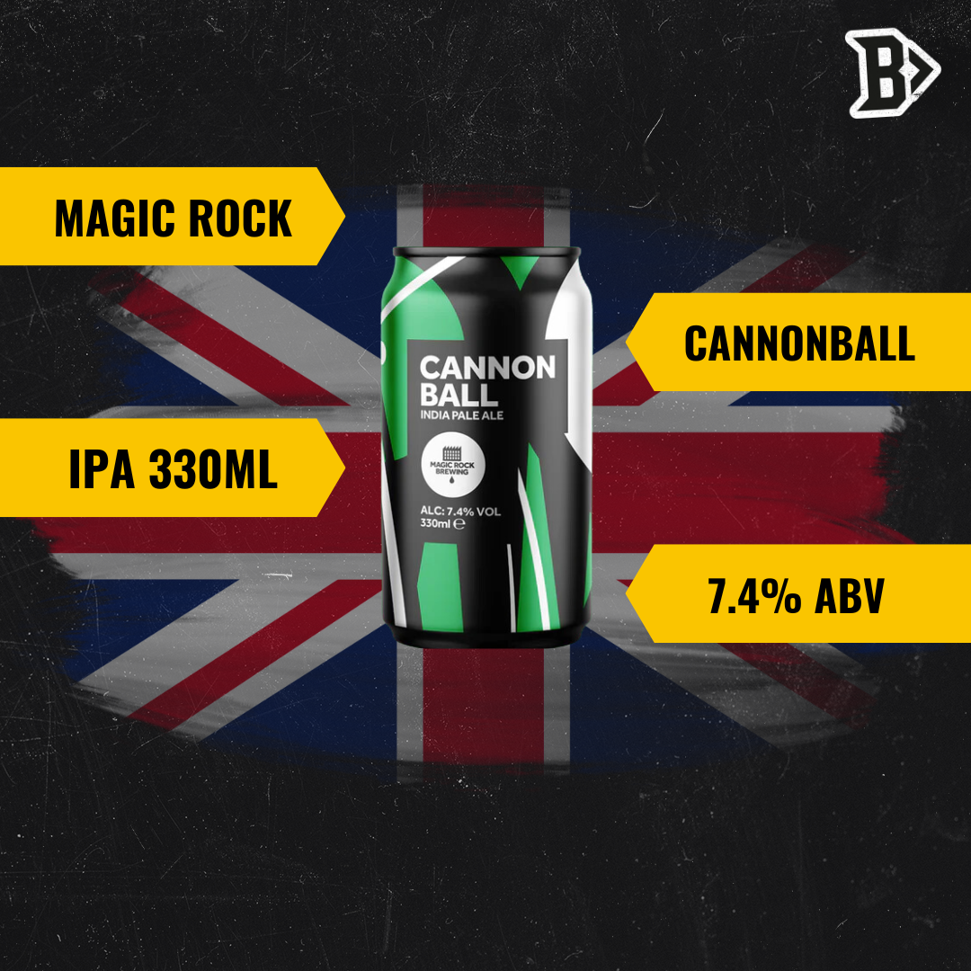 Magic Rock British Canonball IPA 330ml Cans - 7.40% ABV (12 Pack) - BEERHUNTER