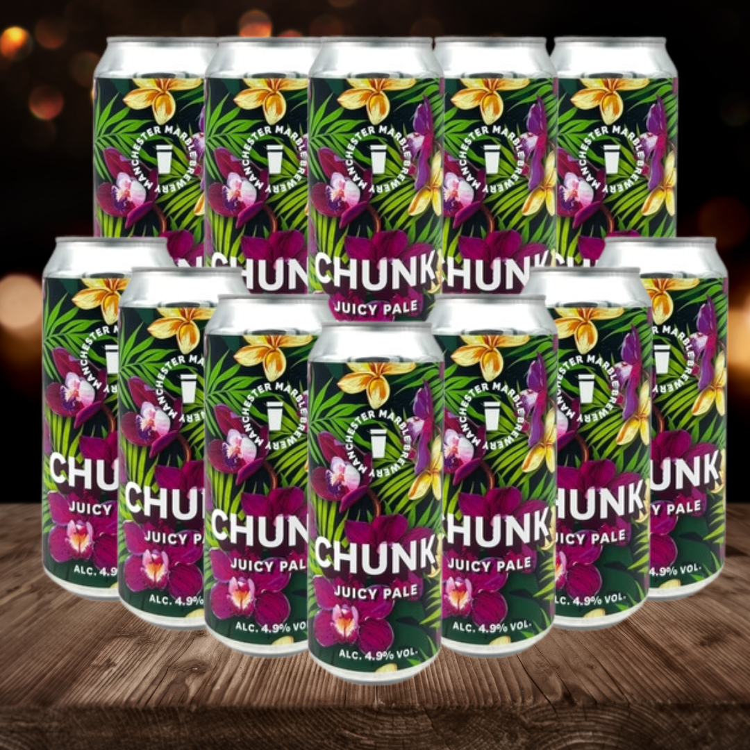 Marble Chunk British Juicy Pale Ale 500ml Cans - 4.9% ABV (12 Pack)
