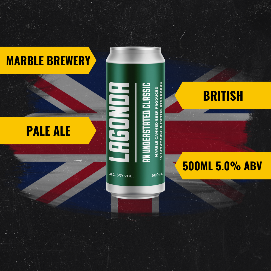 Marble Lagonda Pale Ale 500ml Cans - 5.0% ABV (12 Pack)