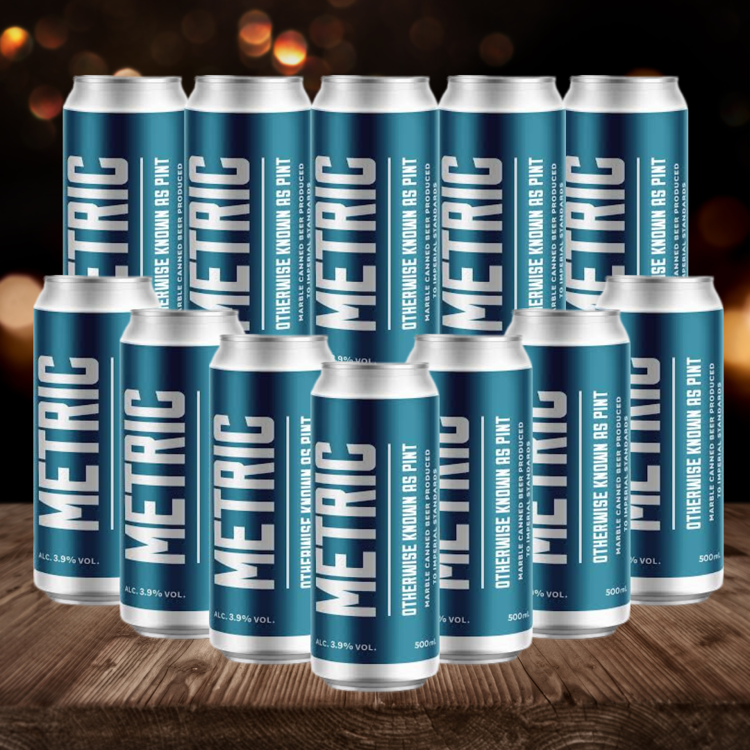 Marble Metric Pale Ale 500ml Cans - 3.9% ABV (12 Pack)