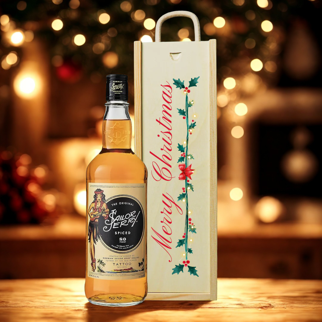 Merry Christmas Sailor Jerry Rum Gift Set - 40% ABV