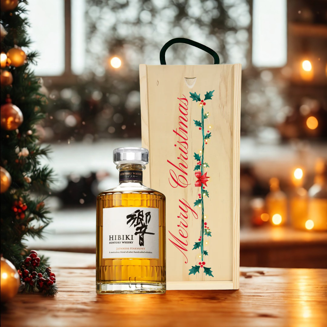 Merry Christmas Suntory Hibiki Japanese Harmony Whisky Gift Set - 43% ABV