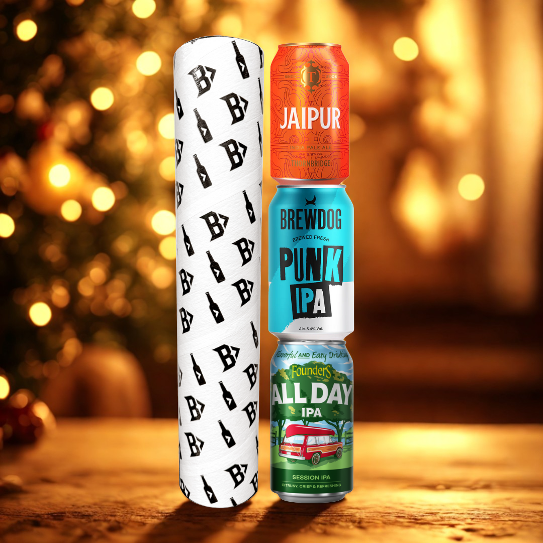 Mixed IPA Beer Tube Gift Set (3 Pack) - Thornbridge, Brewdog & Founders