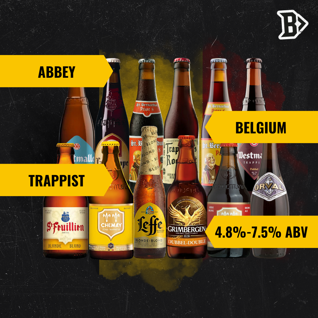 Best of Belgian Trappist and Abbey Beer Mixed Beer Case (12 Pack)