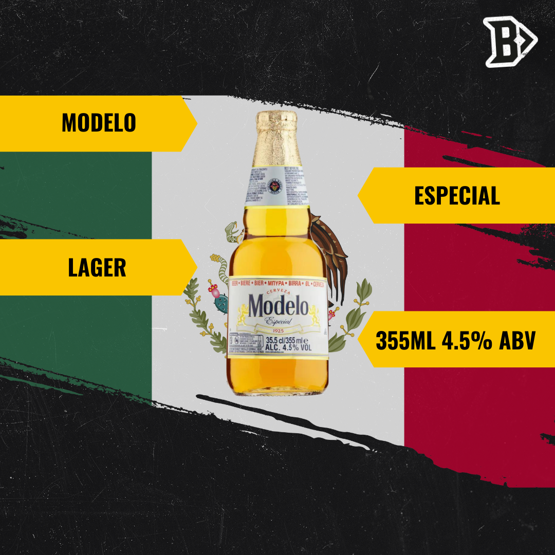 Modelo Especial Mexican Lager 355ml Bottles (12 Pack) - 4.5% ABV - BEERHUNTER