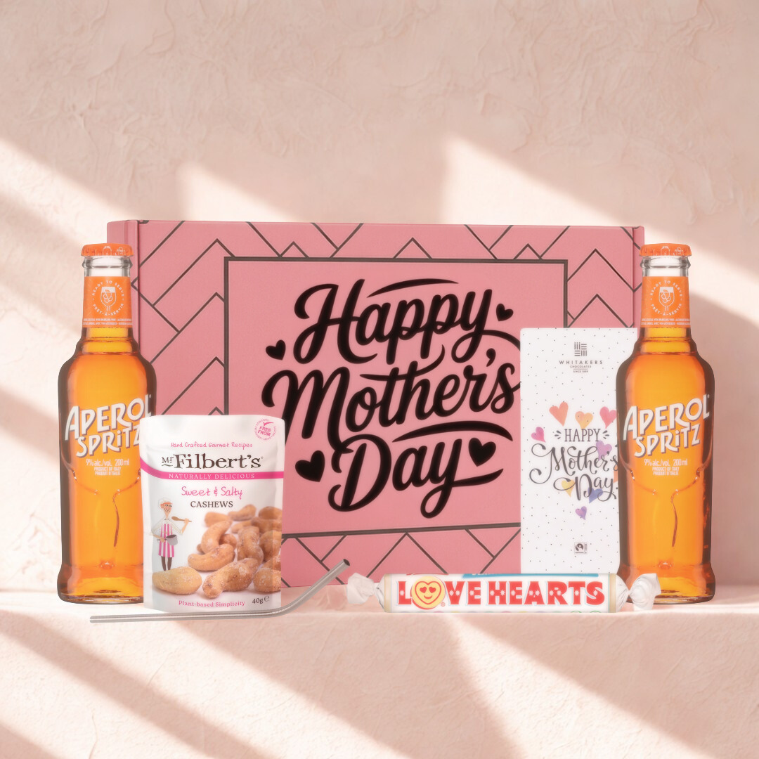 Mother’s Day Aperol Spritz Gift Set with Snacks, Love Hearts & Chocolate