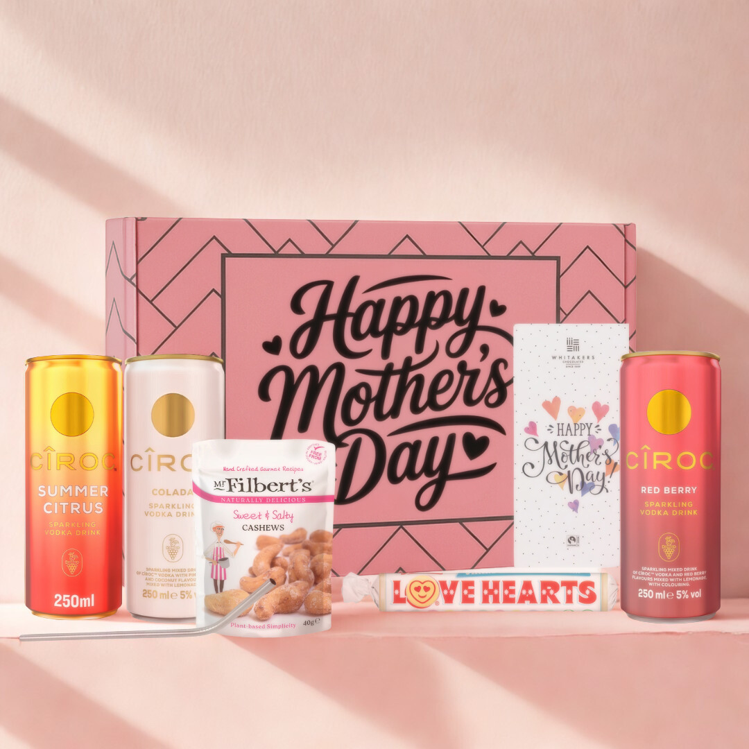 Mother’s Day Cîroc Vodka Gift Set 3X Ciroc Cans With Chocolate bar & Cashews