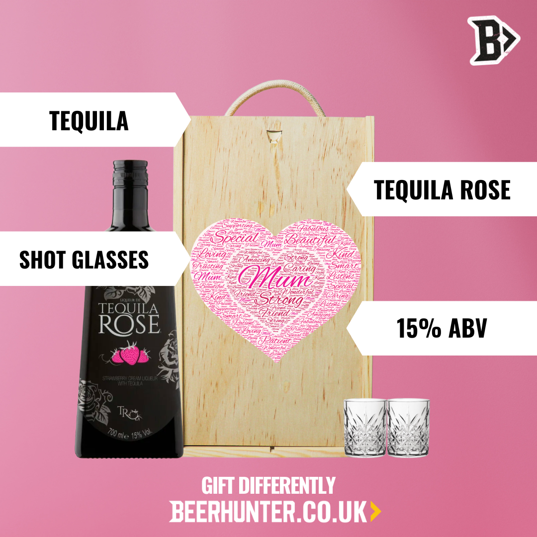 Mum Tequila Rose Gift Set with Shot Glasses (70cl)