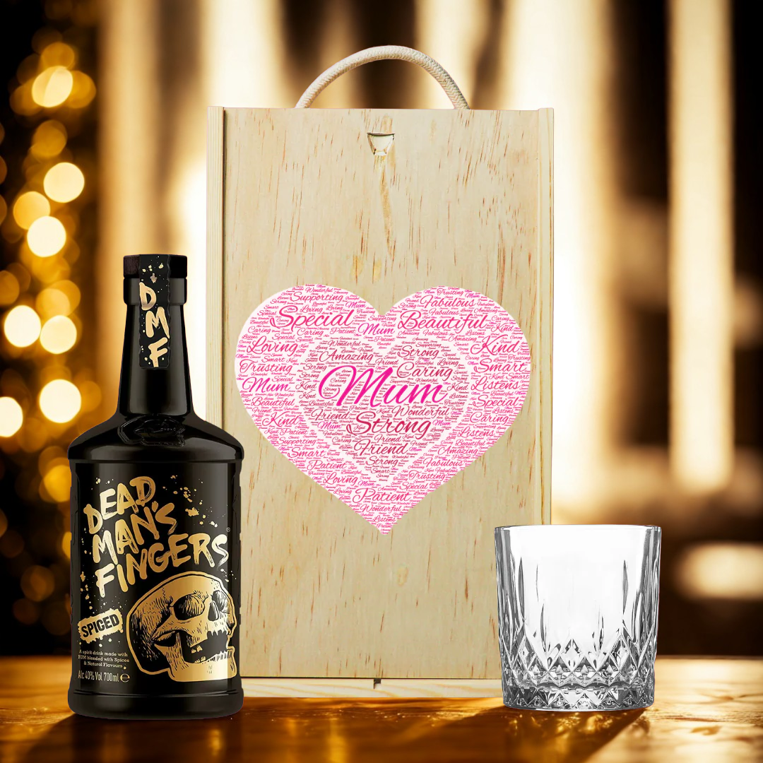 Mum Dead Mans Original Spiced Rum Gift Set with Glass (70cl)